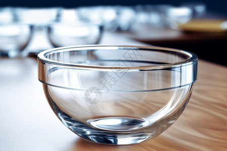 透明的玻璃器皿背景图片
