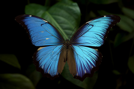 蓝色的蝴蝶背景图片