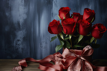 浪漫的玫瑰花背景背景图片