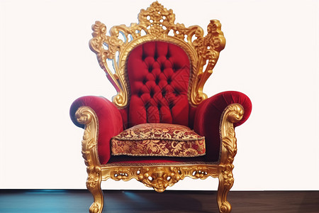复古典雅天鹅绒巴洛克扶手椅背景图片