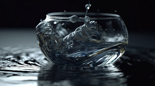 玻璃状液体的美丽图片
