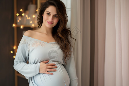 怀孕的外国女士图片