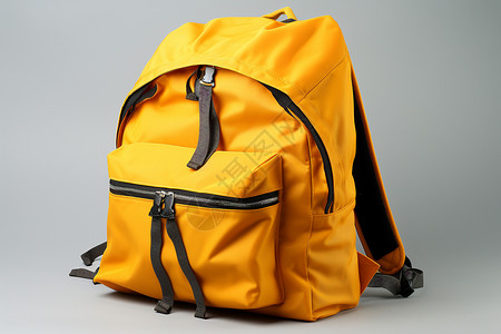 帆布书包时尚的黄色背包背景