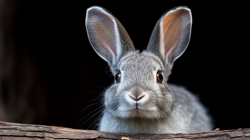 可爱野生的兔子图片