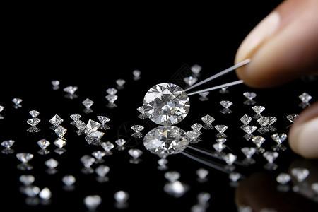 奢华的钻石打磨钻石高清图片