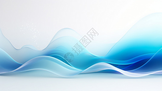 海洋艺术素材白色背景上波谷形状设计图片