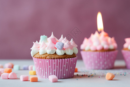 粉红色的蛋糕背景图片