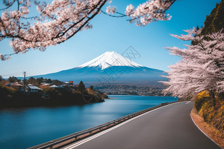 东京夏天奥运会东京的道路背景