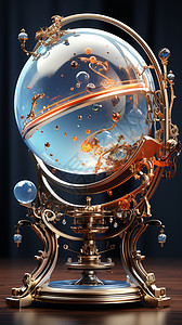 抽象创意魔法水晶球高清图片