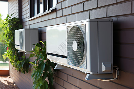 现代住宅室外空调图片
