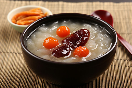生姜红枣水枸杞水煮红枣甜品背景