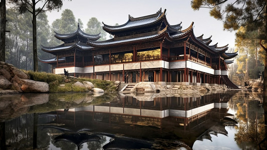 文昌阁的建筑景观图片