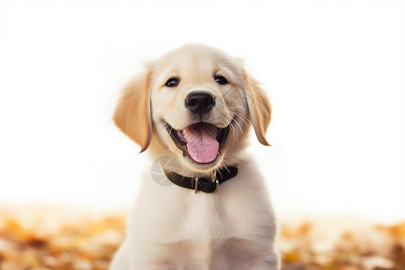 快乐的拉布拉多狗背景图片