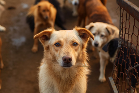 中华田园犬背景图片