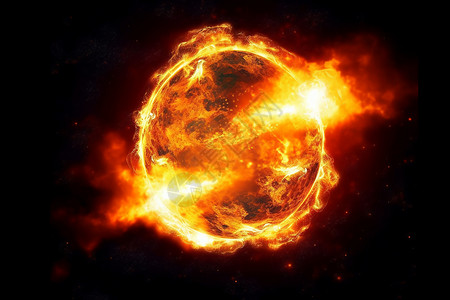 爆炸的星球背景图片
