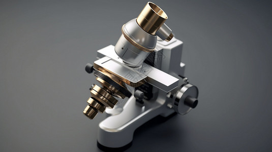 高科技生产的显微镜镜头背景图片