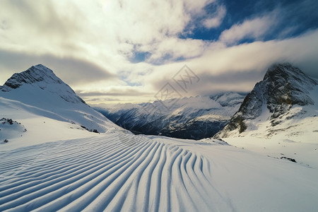 奥地利滑雪冬天的奥地利背景