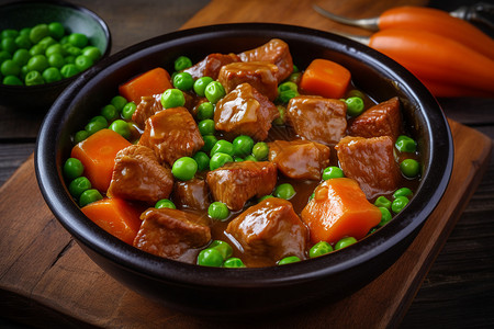 胡萝卜炖牛肉美食图片