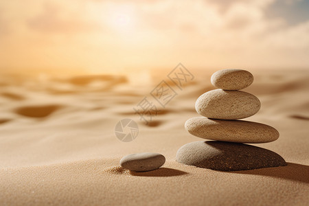平静的沙子背景图片