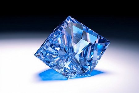 蓝色钻石背景图片