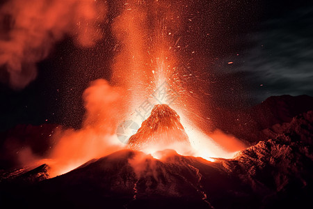 火山地质灾害图片