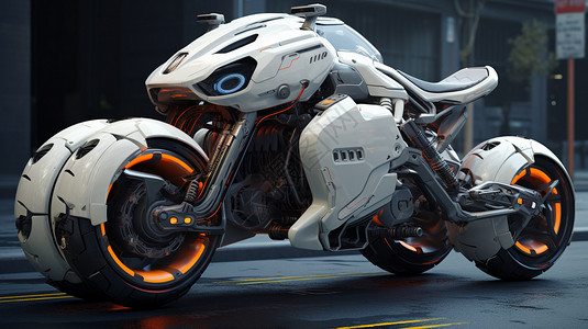 创意机械摩托车概念图图片