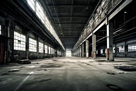 空旷的工厂图片