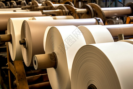 造纸机器印刷工厂背景