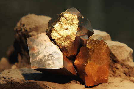铜矿石自然古铜矿高清图片