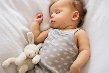 熟睡中的婴儿高清图片