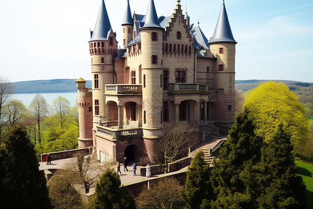 浪漫的欧式城堡图片