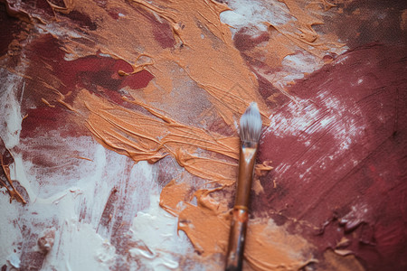 棕色油漆绘画艺术背景图片