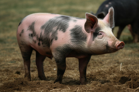 农场饲养的猪图片