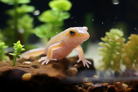 两栖动物水族馆幼虫科高清图片