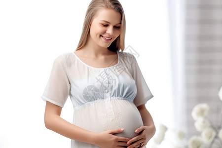 外国怀孕女士背景图片