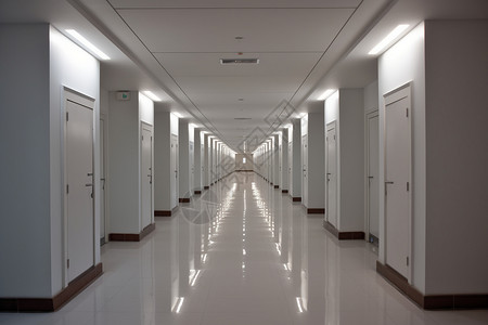 白色的走廊图片