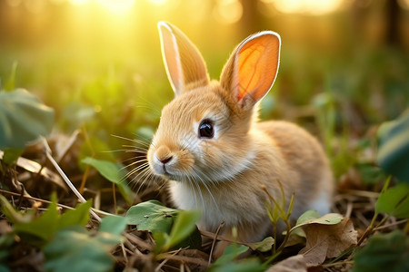 食草动物的小兔子图片