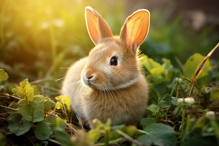 俏皮可爱的小兔子图片