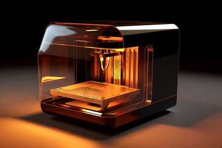 现代感的3D打印机背景图片