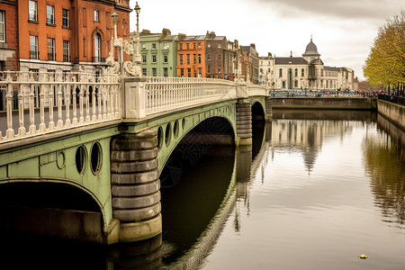 爱尔兰城市欧洲历史建筑背景