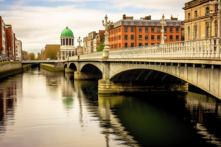 爱尔兰面包蟹欧洲文化建筑背景