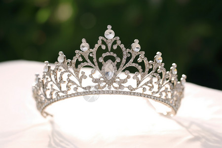 豪华新娘奢华的皇冠配饰背景