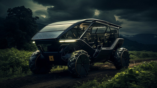 拉土车未来派新能源耕种车设计图片
