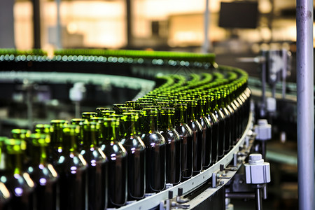 工业啤酒素材生产啤酒的加工厂背景