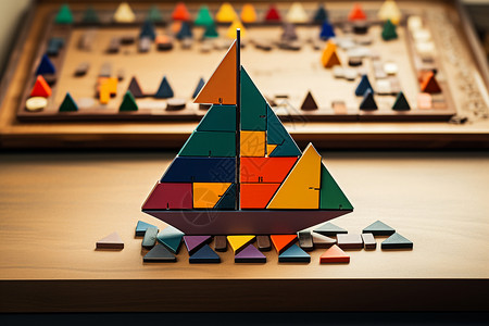 金字塔逻辑企业家的创造力概念图背景
