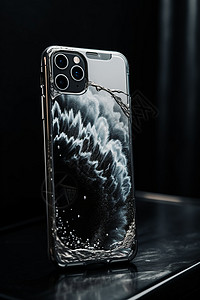 水波纹手机壳背景图片