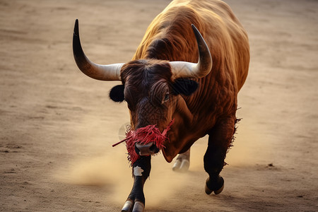传统文化的西班牙斗牛背景图片