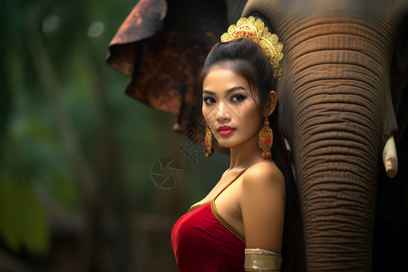 泰国美丽的年轻女子高清图片