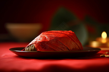 包装喜庆的粽子背景图片