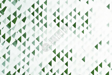 各种形状的笔刷绿色三角形背景设计图片